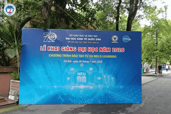Lễ khai giảng NEU E-Learning khu vực Hà Nội ngày 05/07/2026
