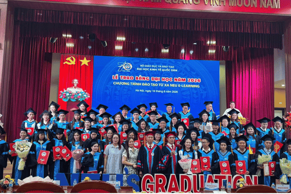 Lễ bế giảng NEU hệ từ xa miền Bắc 16/08/2026